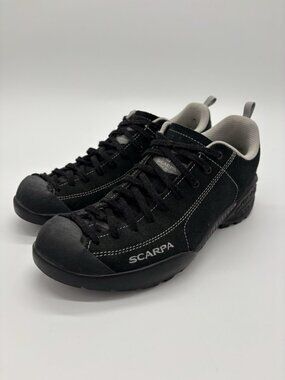 Scarpa Mojito Black Suede Hiking Climbing Shoes Mens 8 Lace Up Vibram